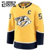 Nashville Predators tröja Fanatics Premium Roman Josi 2024-25 Gul Hemma - NHL Tröjor Barn